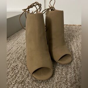 Charles David peep toes boots